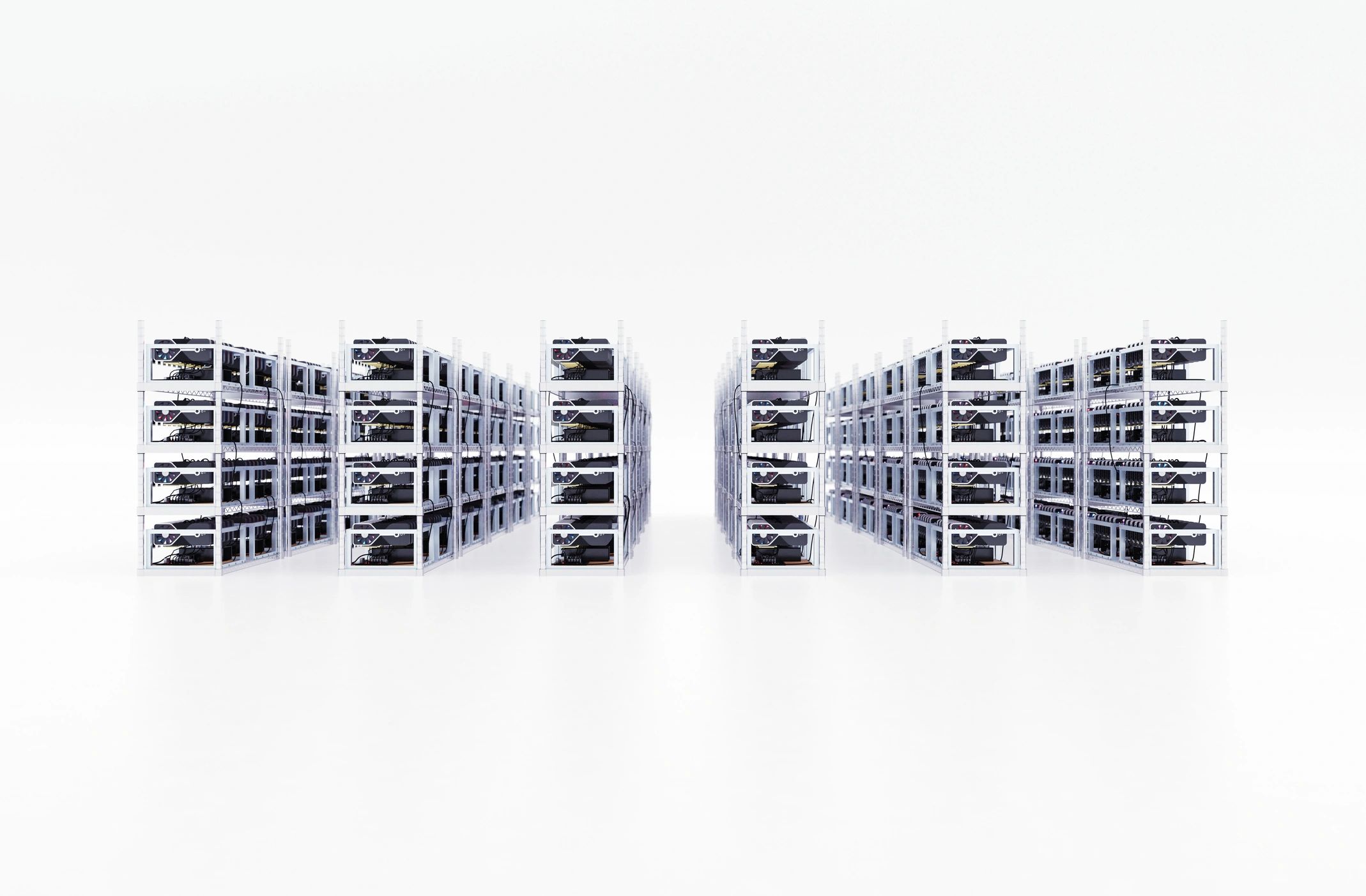 Large scale crypto mining center